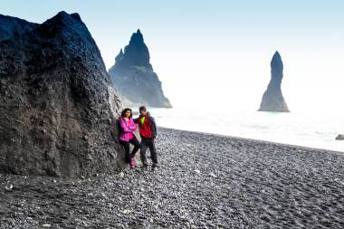 Reynisfjara shore- black sand beach of South Iceland